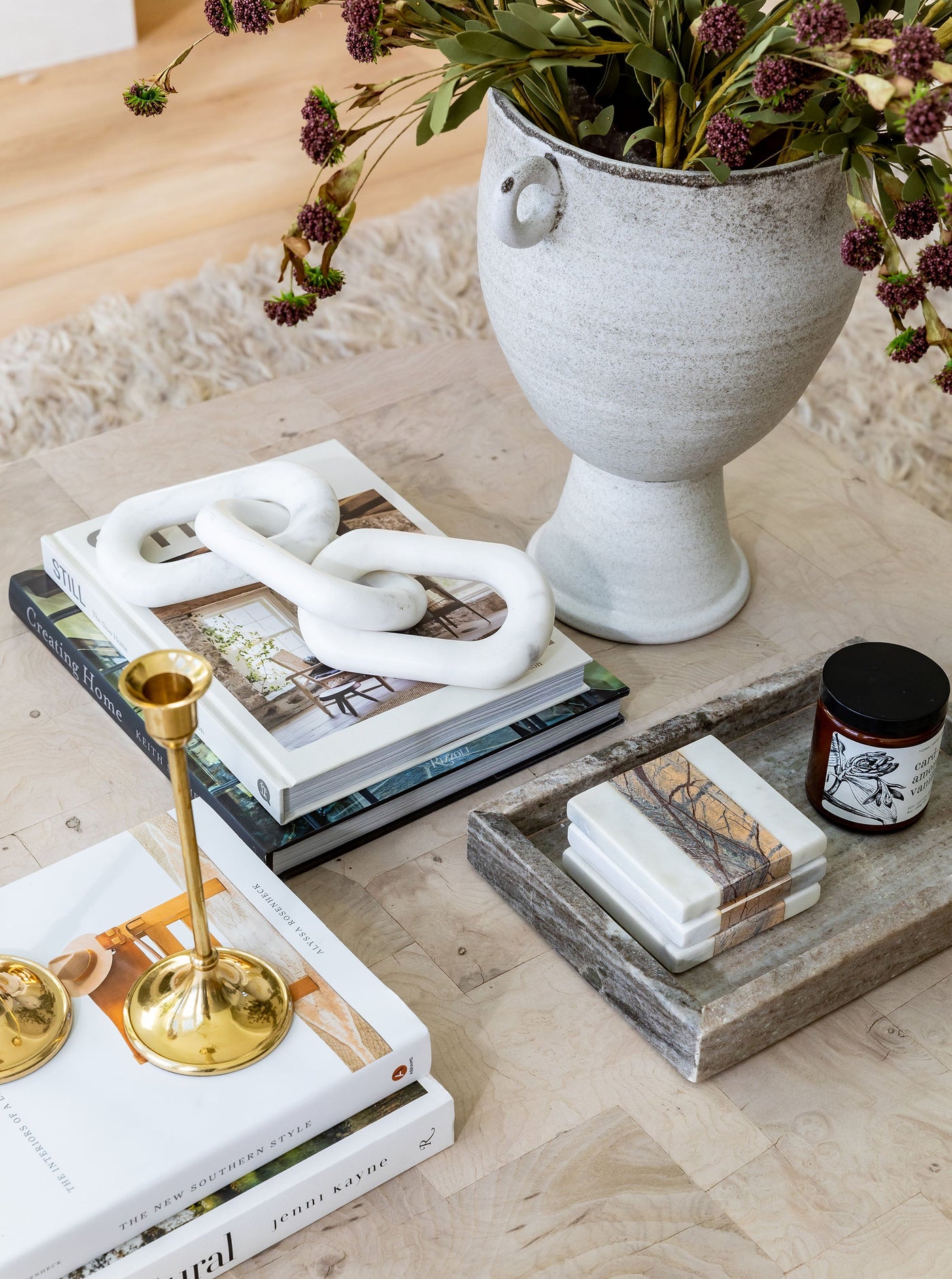 Beige Marble Tray