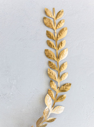 5.5' Brass Laurel Garland