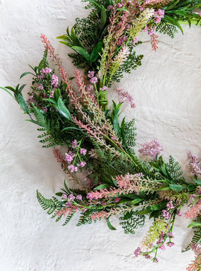 Faux Blush Berry Wreath