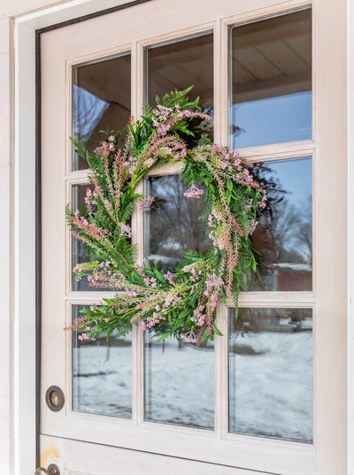 Faux Blush Berry Wreath